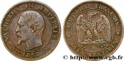 Deux centimes Napoléon III, tête nue 1853 Rouen F.107/2