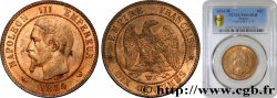 Dix centimes Napoléon III, tête nue 1854 Lille F.133/18 MS64 PCGS