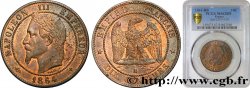 Dix centimes Napoléon III, tête laurée 1864 Strasbourg F.134/12