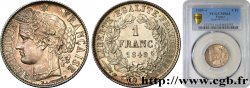 1 franc Cérès, IIe République 1849 Paris F.211/1 MS64 PCGS