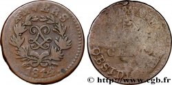 5 cent. Anvers au double L, frappe de l’arsenal de la marine 1814  Anvers F.115E/1 var.