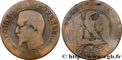Cinq centimes Napoléon III, tête nue 1855 Marseille F.116/27
