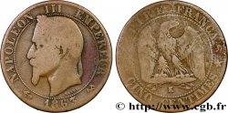 Cinq centimes Napoléon III, tête laurée 1863 Bordeaux F.117/12
