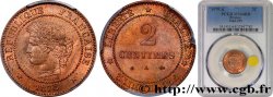 2 centimes Cérès 1878 Paris F.109/3 fST64 PCGS