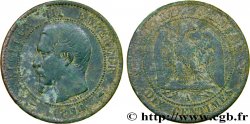 Dix centimes Napoléon III, tête nue 1854 Paris F.133/11