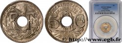 5 centimes Lindauer, grand module 1920  F.121/4 ST66 PCGS