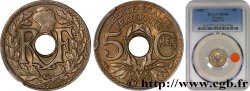 5 centimes Lindauer, petit module 1933 Paris F.122/16 fST64 PCGS