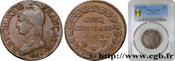 Cinq centimes Dupré, grand module 1797 Lille F.115/31