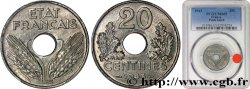 20 centimes État français, lourde 1943  F.153/5 ST65 PCGS