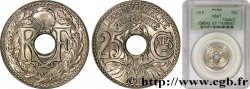 25 centimes Lindauer, Cmes souligné 1915  F.170/3 ST67 PCGS