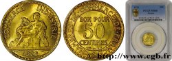 50 centimes Chambres de Commerce 1922 Paris F.191/4 ST66 PCGS