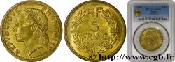 5 francs Lavrillier, bronze-aluminium 1946  F.337/7 ST65 PCGS