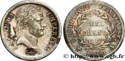 Demi-franc Napoléon Ier tête laurée, République française 1808 Paris F.177/2