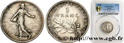 1 franc Semeuse, flan mat, vieil argent 1898 Paris F.217/2 MS62 PCGS