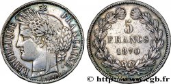 5 francs Cérès, sans légende 1870 Bordeaux F.332/2
