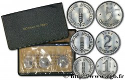 Série de trois essais de 1, 2 et 5 centimes acier, type Épi 1961 Paris F.106/3 MS 