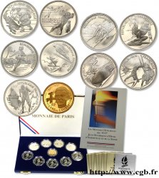 Coffret Belle Épreuve Or/Argent Jeux Olympiques d hiver d Albertville n.d. Pessac F5.1606 1 MS 