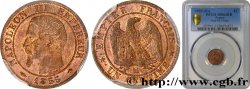 Un centime Napoléon III, tête nue 1855 Marseille F.102/23 fST64 PCGS