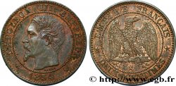 Deux centimes Napoléon III, tête nue 1854 Lille F.107/18 SUP55 