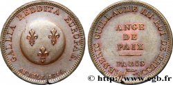 Ange de Paix, module de 2 francs pour Frédéric-Guillaume de Prusse 1814 Paris VG.2358 