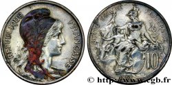 10 centimes Daniel-Dupuis, argenté 1898  F.136/5 var. fVZ 