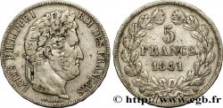5 francs, IIe type Domard 1841 Strasbourg F.324/92