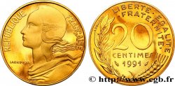 20 centimes Marianne, BE (Belle Épreuve) 1991 Pessac F.156/31 var.