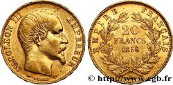 20 francs or Napoléon III, tête nue 1856 Strasbourg F.531/11