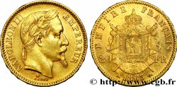 20 francs or Napoléon III, tête laurée 1863 Paris F.532/6 XF48 