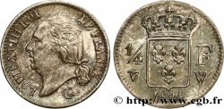 1/4 franc Louis XVIII 1824 Lille F.163/35
