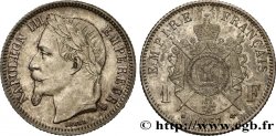1 franc Napoléon III, tête laurée 1867 Strasbourg F.215/7