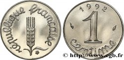 1 centime Épi, BE (Belle Épreuve), frappe monnaie 1992 Pessac F.106/50 var.