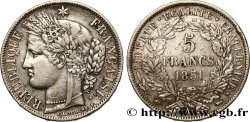 5 francs Cérès, IIe République 1851 Paris F.327/7