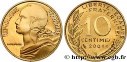 10 centimes Marianne, BE (Belle Épreuve) 2001 Pessac F.144/45 var.