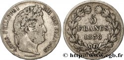 5 francs IIe type Domard 1838 Strasbourg F.324/70