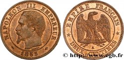 Deux centimes Napoléon III, tête nue 1853 Paris F.107/1