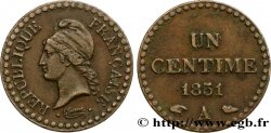 Un centime Dupré, IIe République 1851 Paris F.101/8