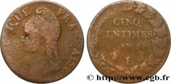 Cinq centimes Dupré, grand module 1797 Limoges F.115/23