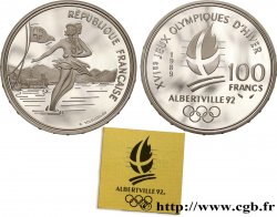 Belle Épreuve 100 francs - Patinage artistique / Lac du Bourget 1989 Paris F5.1607 1