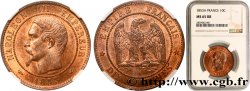 Dix centimes Napoléon III, tête nue 1853 Paris F.133/2