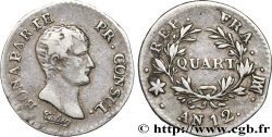 Quart (de franc) Bonaparte Premier Consul 1804 Marseille F.157/7