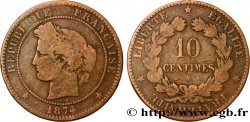 10 centimes Cérès 1874 Paris F.135/12