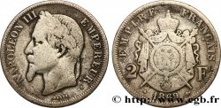 2 francs Napoléon III, tête laurée 1869 Strasbourg F.263/11