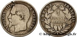 1 franc Napoléon III, tête nue 1860 Paris F.214/14