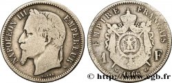 1 franc Napoléon III, tête laurée 1866 Bordeaux F.215/5