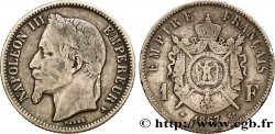 1 franc Napoléon III, tête laurée 1867 Paris F.215/6 TB25 