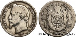 1 franc Napoléon III, tête laurée 1869 Paris F.215/14