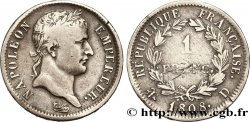 1 franc Napoléon Ier tête laurée, République française 1808 Lyon F.204/5