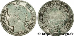 1 franc Cérès, IIIe République 1872 Bordeaux F.216/6