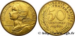 50 centimes Marianne, col à trois plis 1962 Paris F.197/2